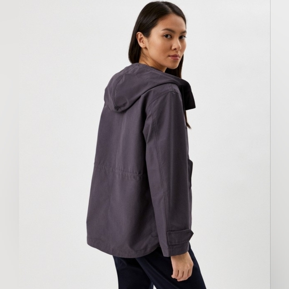 Uniqlo Jackets & Blazers - Uniqlo Cotton Blend Purple Eggplant Jacket Raincoat Parka Size S